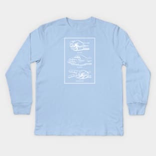 Rock, paper, scissors Kids Long Sleeve T-Shirt